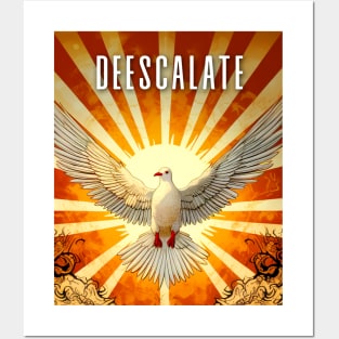 Deescalate: Peaceful and Sustainable Coexistence Posters and Art